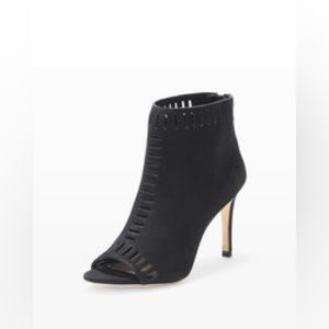 Loeffler Randall Sloane Bootie Size 6.5 Black Open Toe